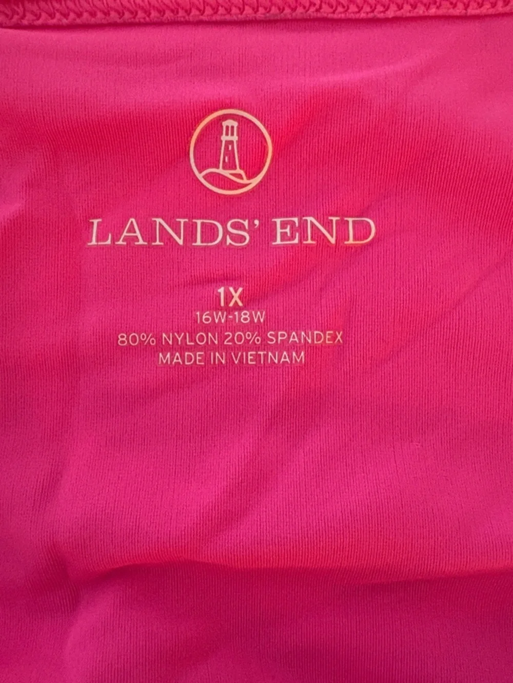 🏄🏼‍♀️ Lands' End Women's Long-Sleeve Rash Guard - Pink - Picture 2 of 2